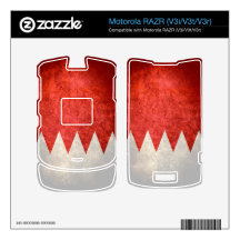 Bahrain Flag; Bahraini; البحرين Skin For Motorola RAZR