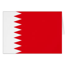 Bahrain Flag Greeting Card