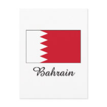 Bahrain Flag Design postcards by flagshirt Bahrain Flag Design postcards