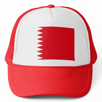 Bahrain Flag Trucker Hats by coolcountry
