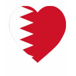Bahrain Flag Heart t-shirts