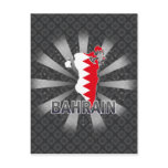 Bahrain Flag Map 2.0 Post Cards