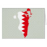 Bahrain Flag Map full size Card