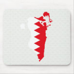 Bahrain Flag Map full size Mousepad