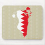 Bahrain Flag Map full size Mouse Pad