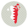 Bahrain Flag Map full size Sticker