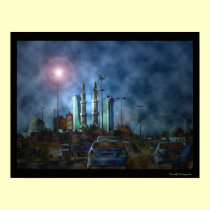 Bahrain, Manama city & mosque art posters