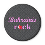 Bahrainis Rock - Cute Pink Fridge Magnets