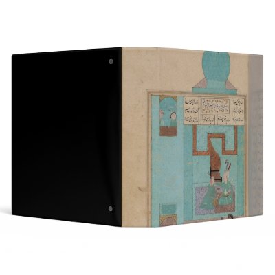 Bahram Visits a Princess in the Turquoise Vinyl Binder by bridgemanart