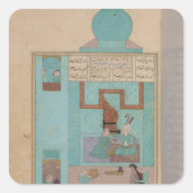 Bahram Visits a Princess in the Turquoise Sticker