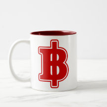 BAHT SIGN ฿ Thai Money Currency ฿ Mugs