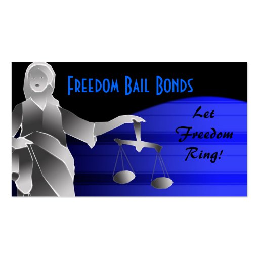 Bail bonds business card templates (front side)