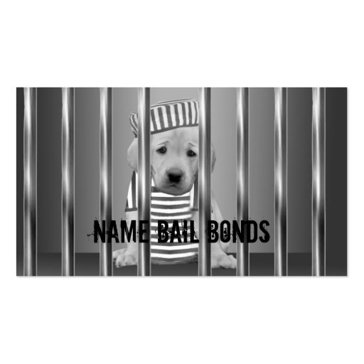 Bail Bonds Business Cards (front side)