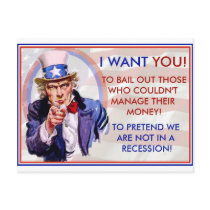 Bail Recession Post Card postcards by vettehayden Bail Recession Post Card postcards