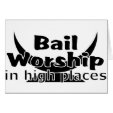 Bail Worship Greed Fest Greeting Cards