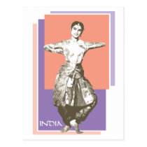 Bailarín indio tarjetas postales