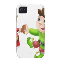 Baile de los duendes del navidad Case-Mate iPhone 4 carcasa