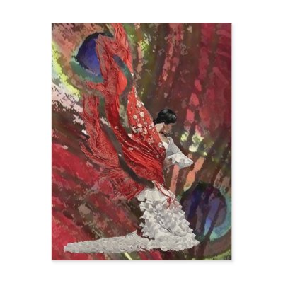 BAILE PA CHANGO POST CARD by AFROFUSION