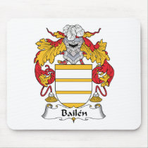 Bailen Family Crest Mousepad