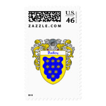Bailey Coat of Arms (Mantled) Postage Stamp
