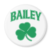 Bailey Irish Shamrock Refrigerator Magnets