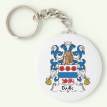 Baille Family Crest Keychain