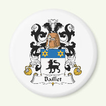 Baillet Family Crest Magnet