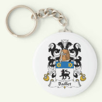 Baillet Family Crest Keychain