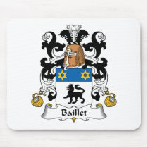Baillet Family Crest Mousepad