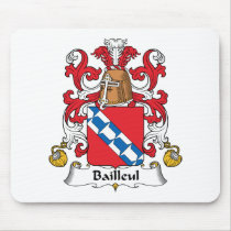 Bailleul Family Crest Mousepad