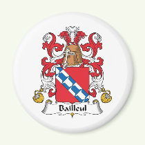 Bailleul Family Crest Magnet