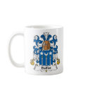 Baillot Family Crest mugs by coatsofarms Baillot Family Crest mugs