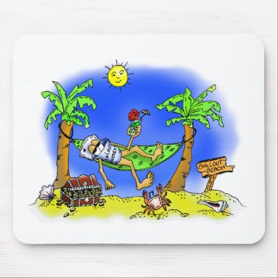 Bailout Beach mousepads