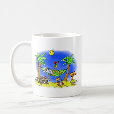 Bailout Beach mugs