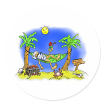 Bailout Beach Sticker