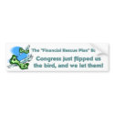 Bailout Congress Flipped... bumper sticker bumper stickers