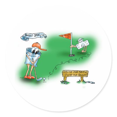 Bailout Open - Golf stickers