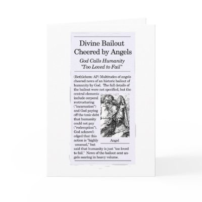 "Bailout Theme" Christmas Card by qshirts
