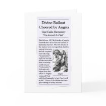 "Bailout Theme" Christmas Card by qshirts "Bailout Theme" Christmas Card