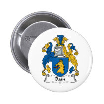 Bain Family Crest Button