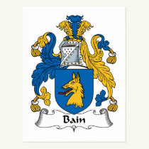 Bain Family Crest Postcard