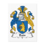 Bain Family Crest Post Card