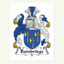 Bainbridge Family Crest Postcard