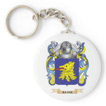 Baine Coat of Arms (Family Crest) Keychain