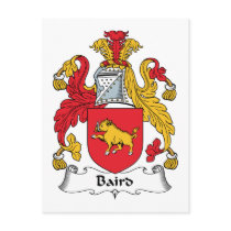 Baird Family Crest Post Card