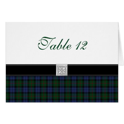 Baird Tartan Special Occasion Table Card by wasootch