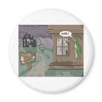 Baits Motel Funny Fishing Cartoon Gifts & Tees magnets