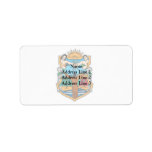 Baja California, Mexico flag Address Label