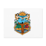 Baja California, Mexico flag Postcards