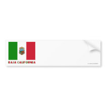 Baja California Unofficial Flag Bumper Stickers